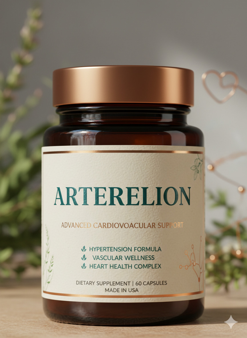 Arterelion dietary supplement bottle packaging